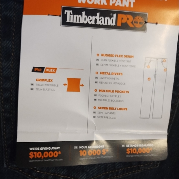 TIMBERLAND PRO GRIT AND GRIND JEANS. - Picture 8 of 10